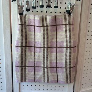 Timing Pink & Brown Plaid Knit Mini Skirt – Preppy Y2K Size S